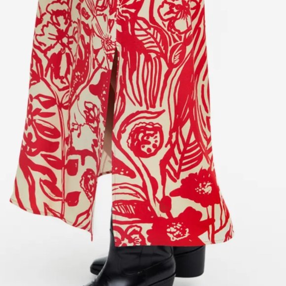 H&M Patterned Tie-detail Dress - Picture 7 of 16